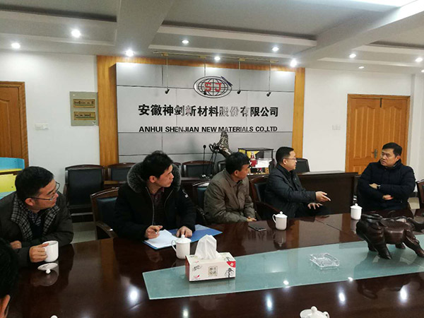 市经信委向导一行莅临公司检查指导事情